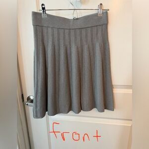 Ann Taylor A-Line Gray Skirt